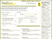 Tablet Screenshot of clasishop.com